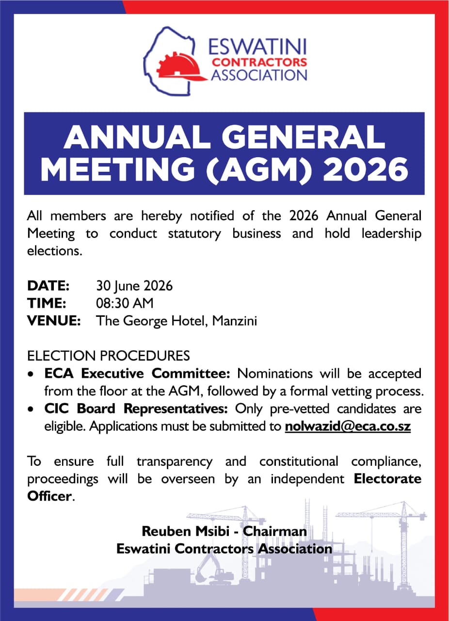 Eswatini Contractors Association Annual General Meeting 2026